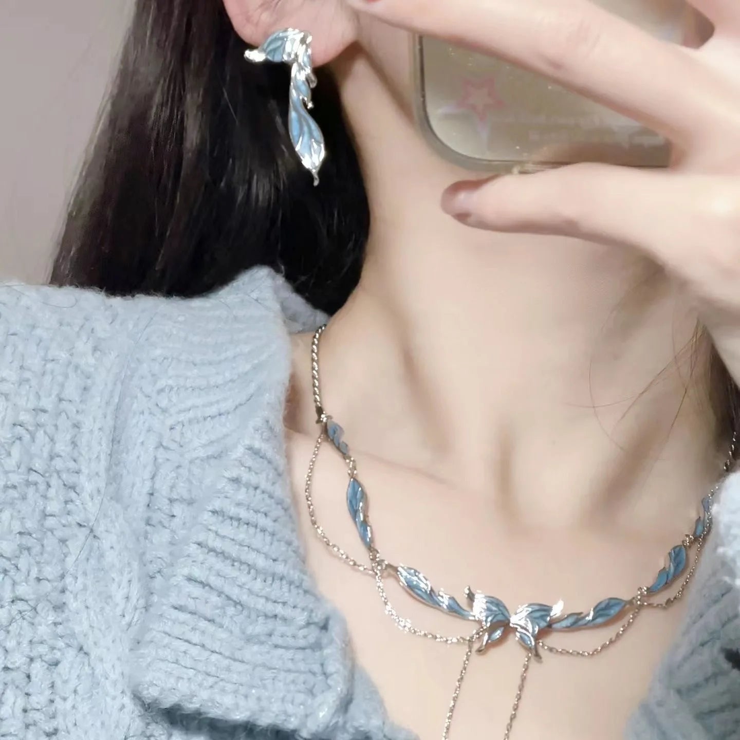 Zircon Butterfly Necklace