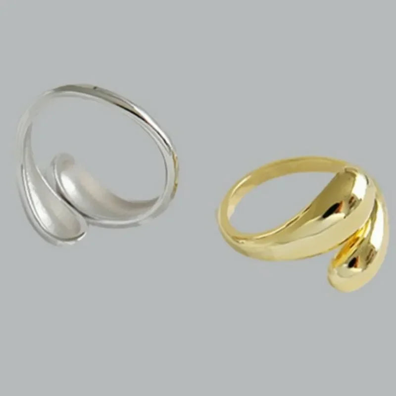 Gold Silver Color Open Ring