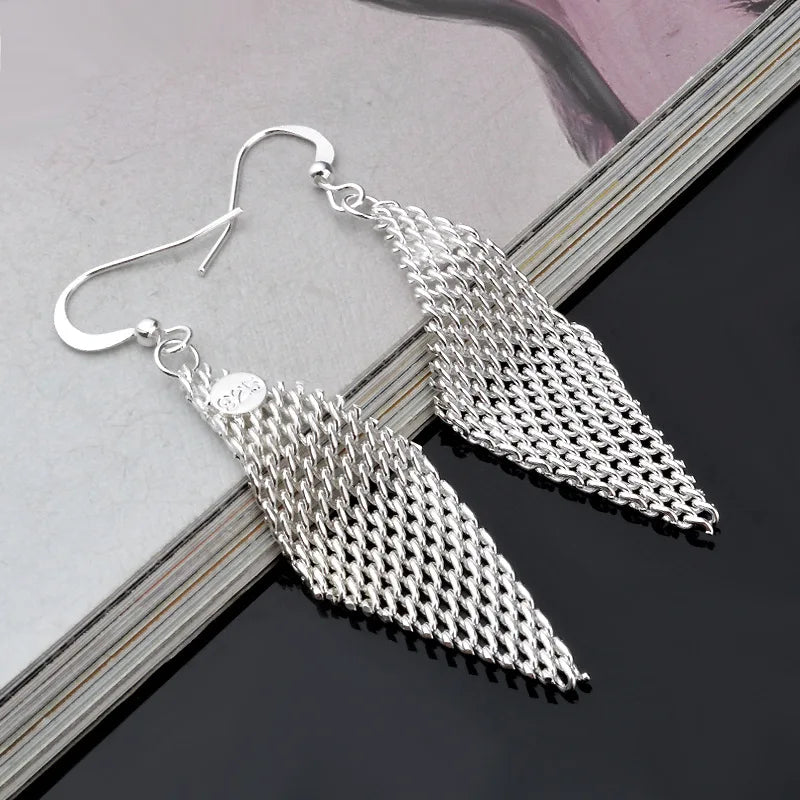 Silver Needle Earrings