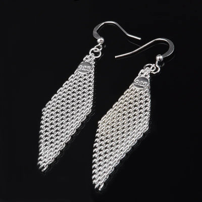 Silver Needle Earrings