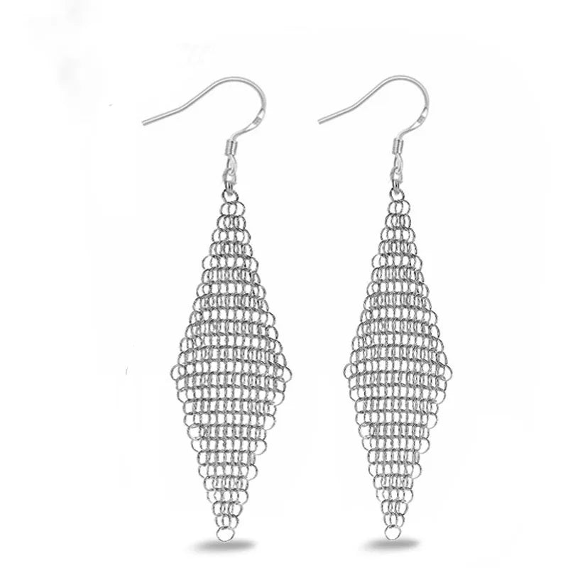 Silver Needle Earrings