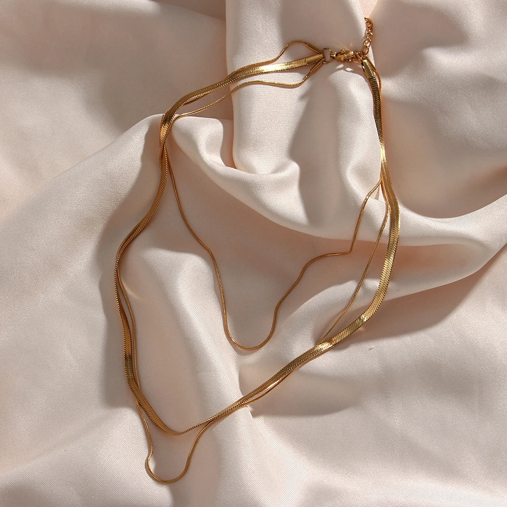 Thin Chain Layer Necklace