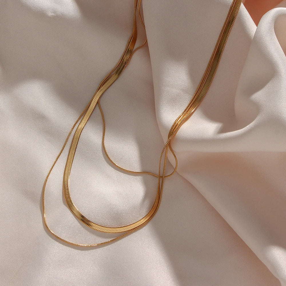 Thin Chain Layer Necklace