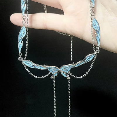 Zircon Butterfly Necklace