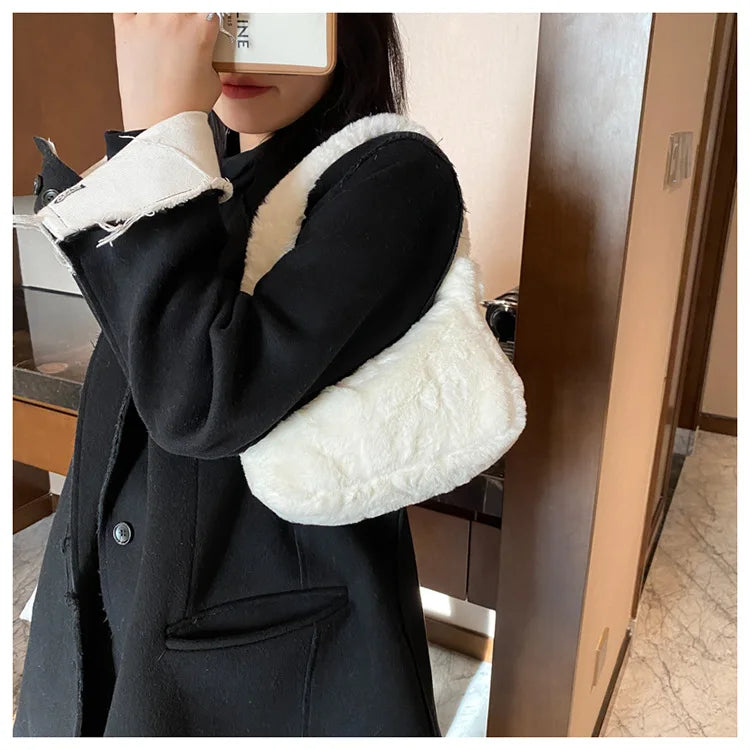 Plush Shoulder Bags