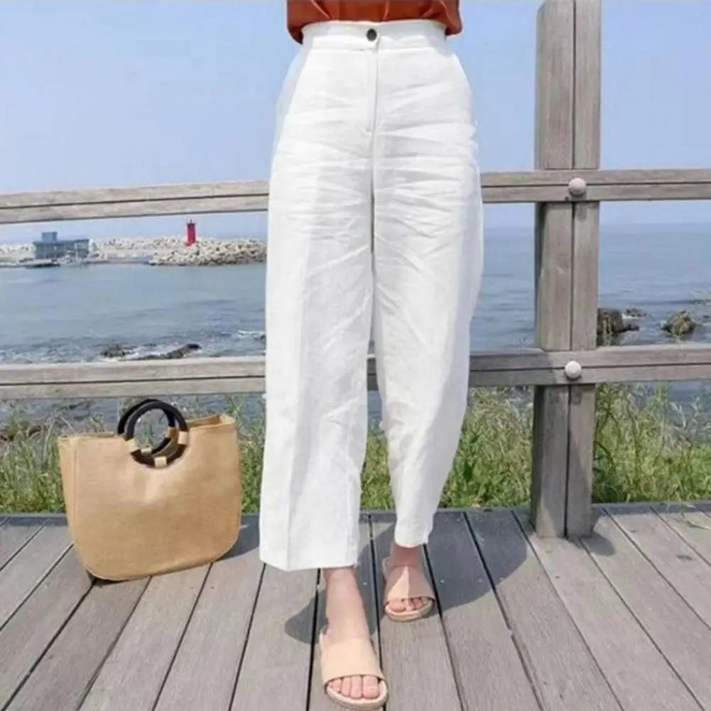 Long Pants Stylish High Waist Women Pants