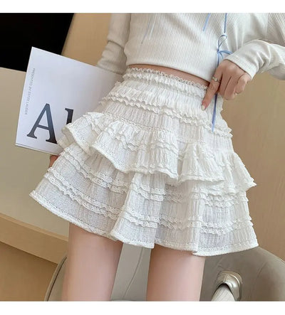 Sweet Cute Lace Mini Skirt