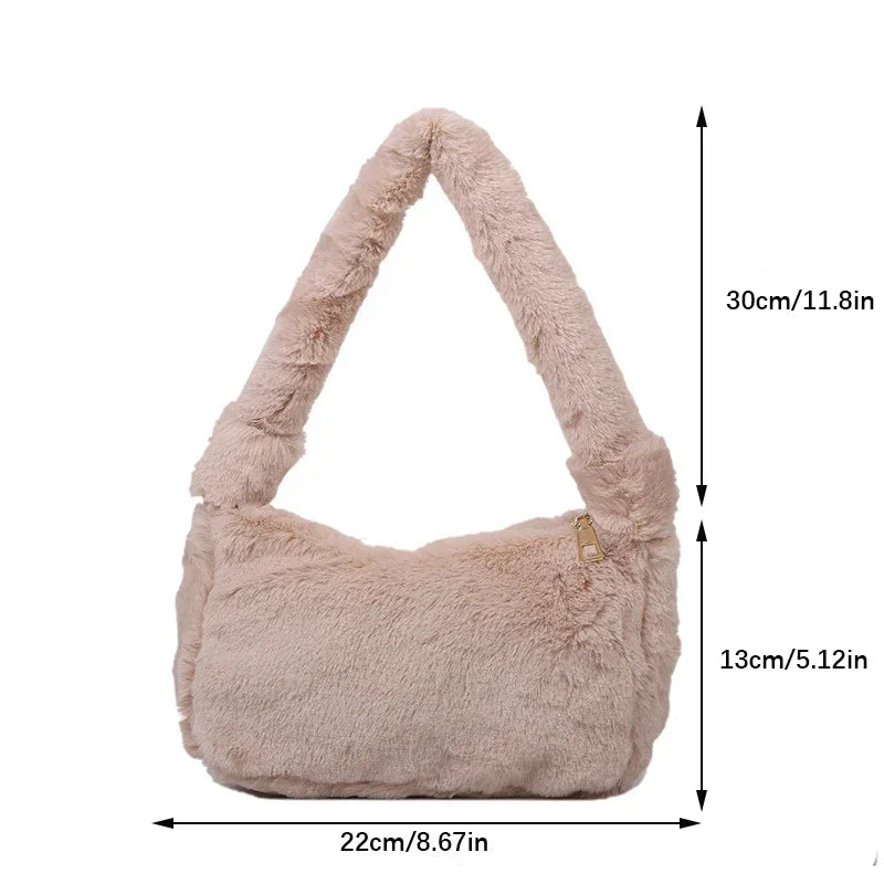 Plush Shoulder Bags