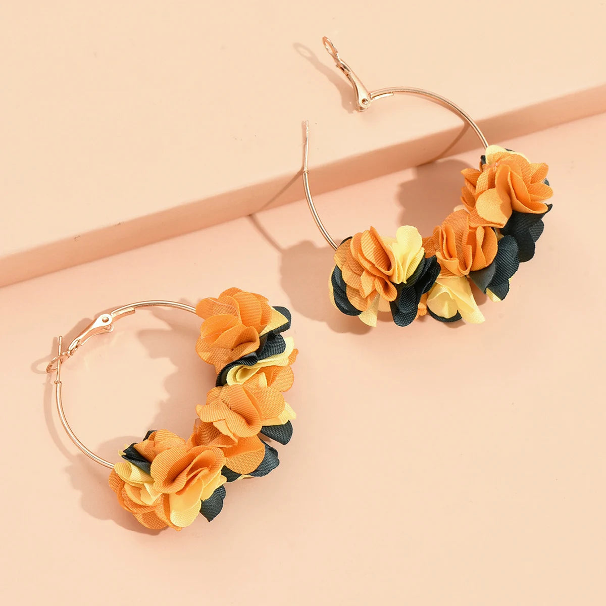 Bohemia Fashion Fabric Flower Earring