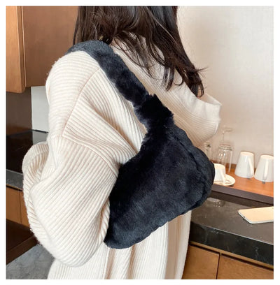 Plush Shoulder Bags