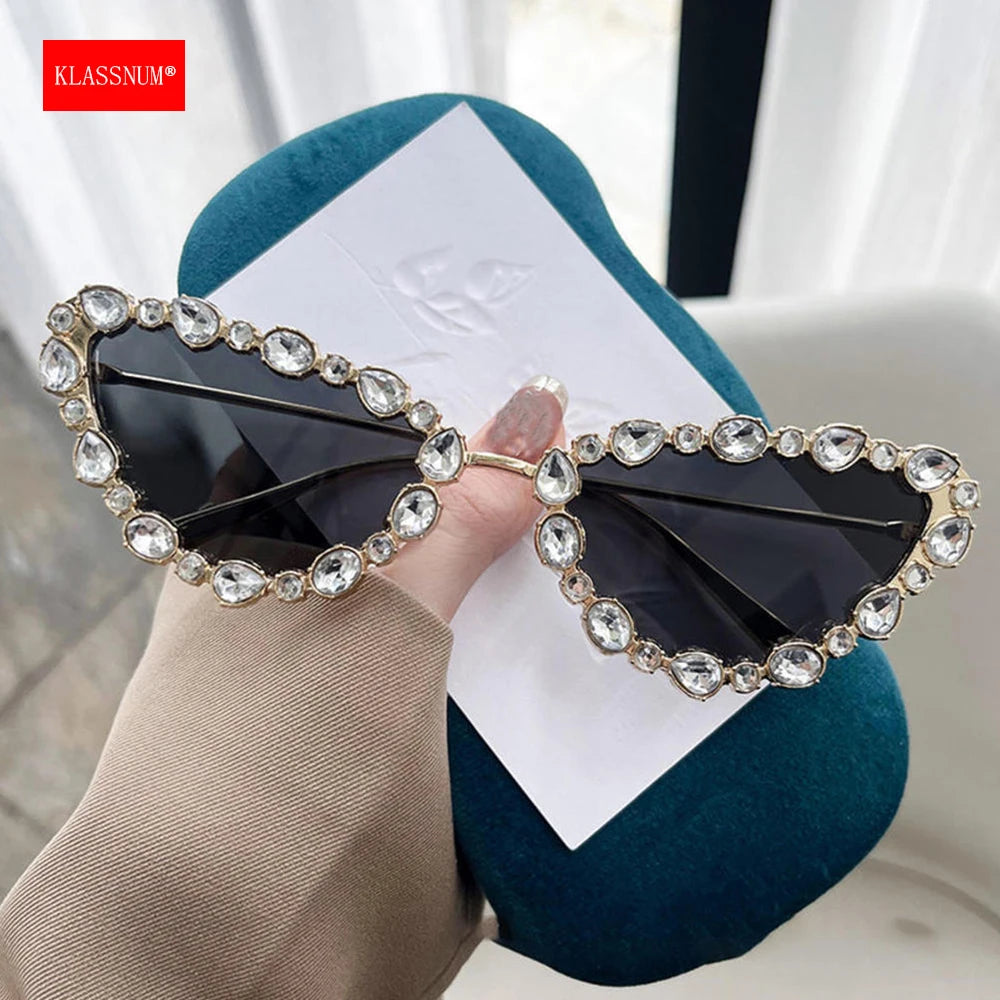 Cat-eye Rhinestone Sunglasses