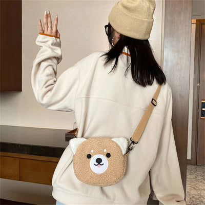 Cartoon Plush Shoulder Bag