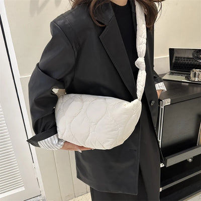 New Female Puffer Shoulder Bag