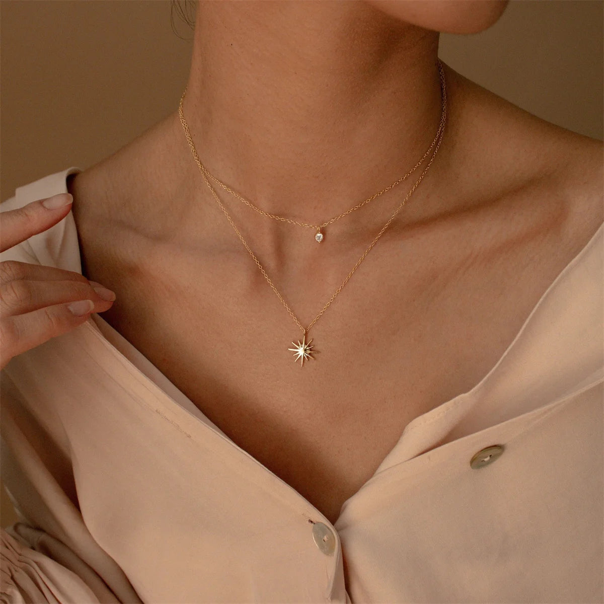 Minimalist double-layer Necklace