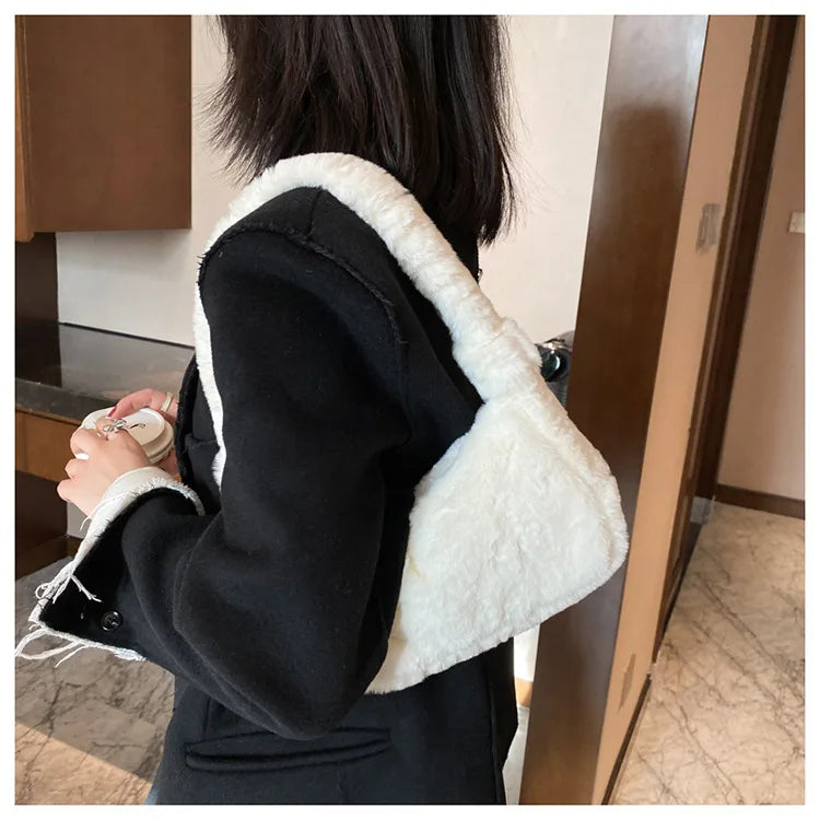 Plush Shoulder Bags