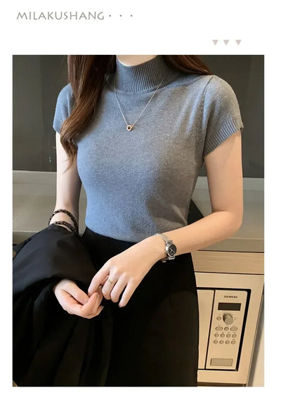 Summer Short Sleeve Blouse