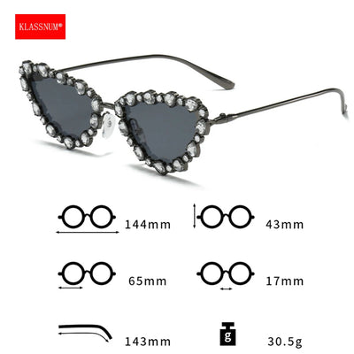 Cat-eye Rhinestone Sunglasses