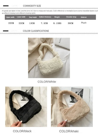 Plush Shoulder Bags