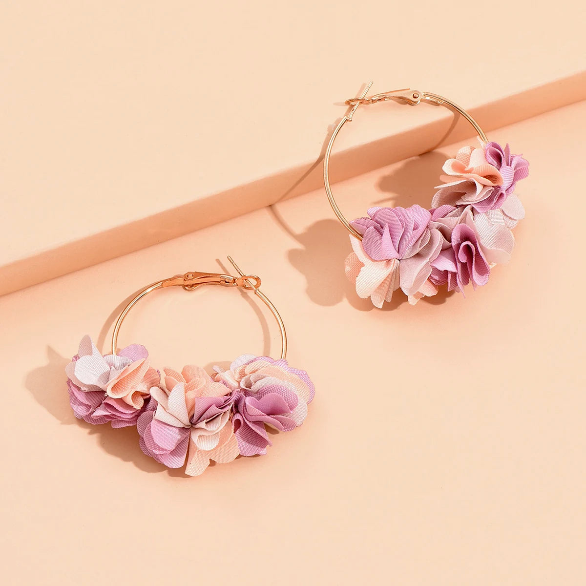 Bohemia Fashion Fabric Flower Earring