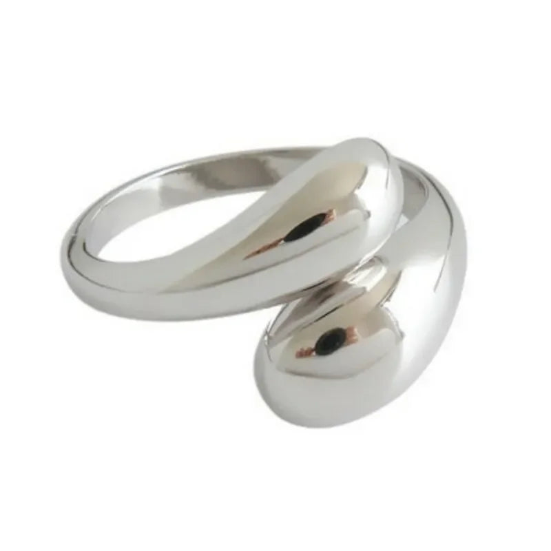 Gold Silver Color Open Ring