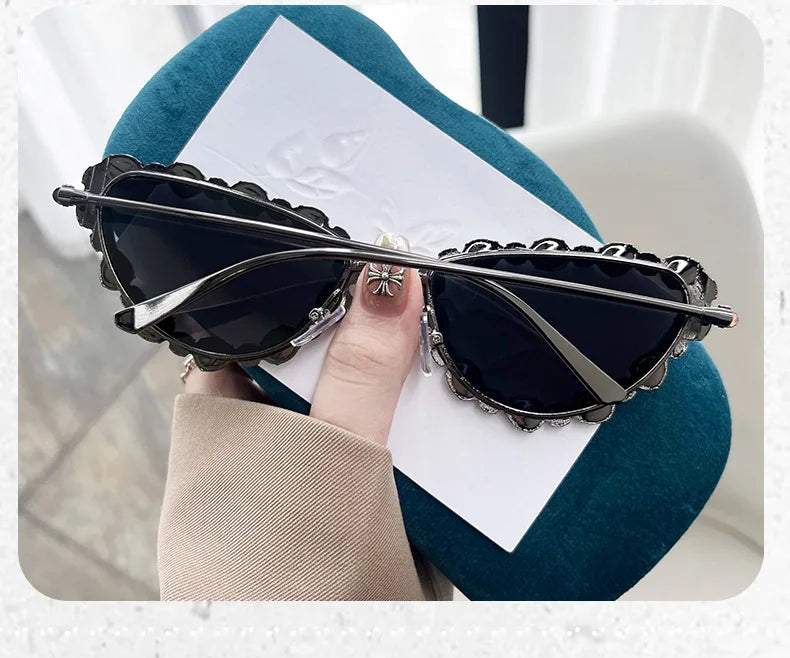 Cat-eye Rhinestone Sunglasses