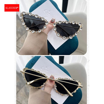 Cat-eye Rhinestone Sunglasses