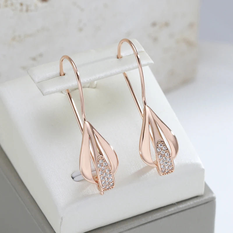 Luxury Drop Dangle Zircon Earrings