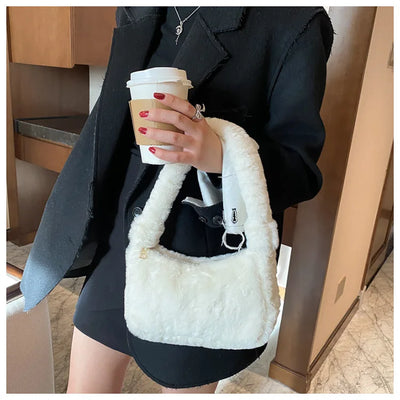 Plush Shoulder Bags