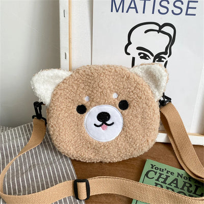 Cartoon Plush Shoulder Bag