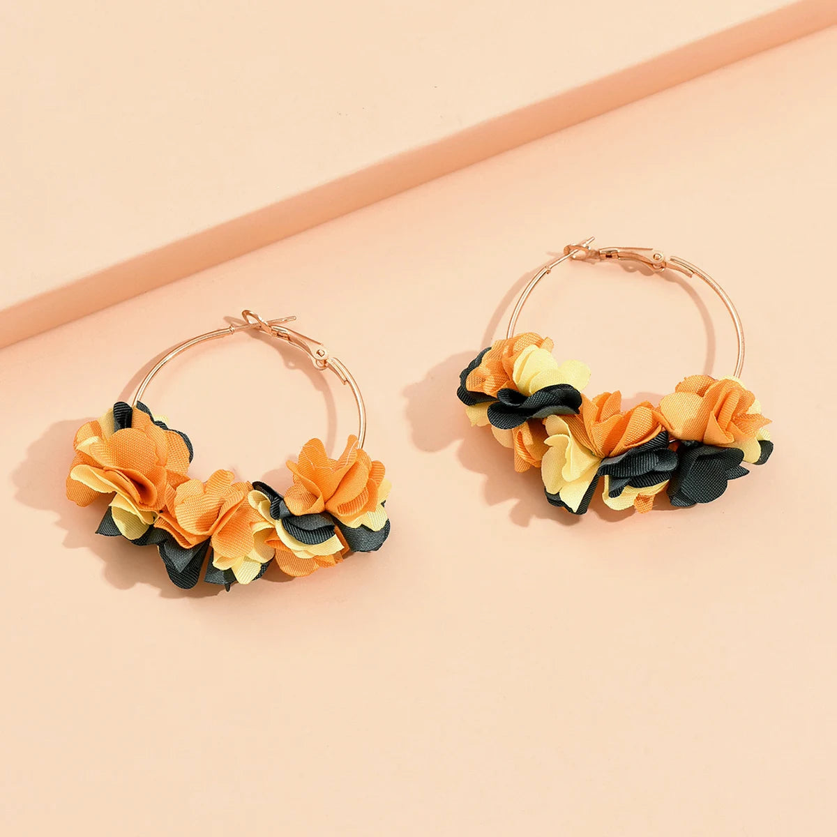 Bohemia Fashion Fabric Flower Earring