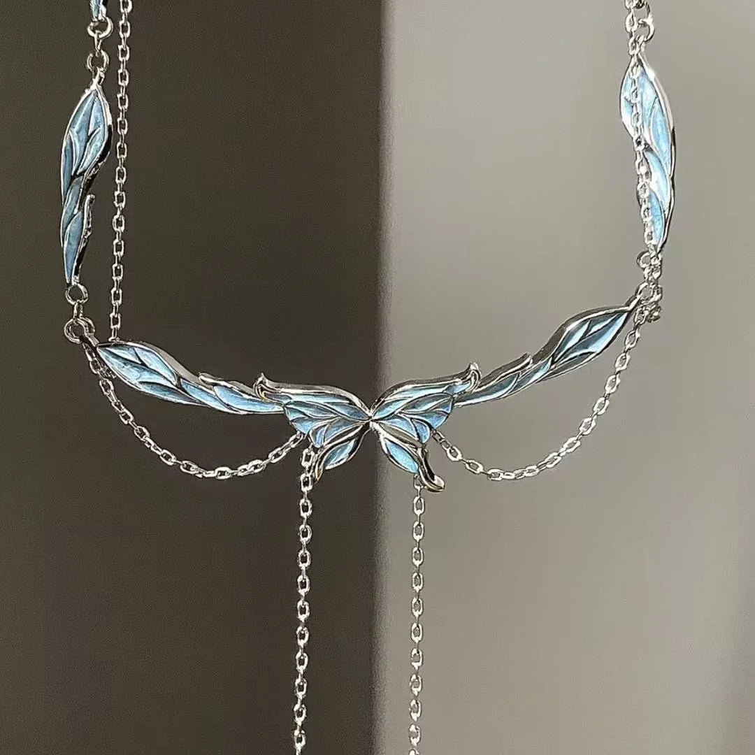 Zircon Butterfly Necklace