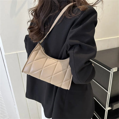 Black PU Leather Shoulder Bag