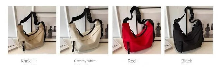 Solid Casual Zipper Women's Bags