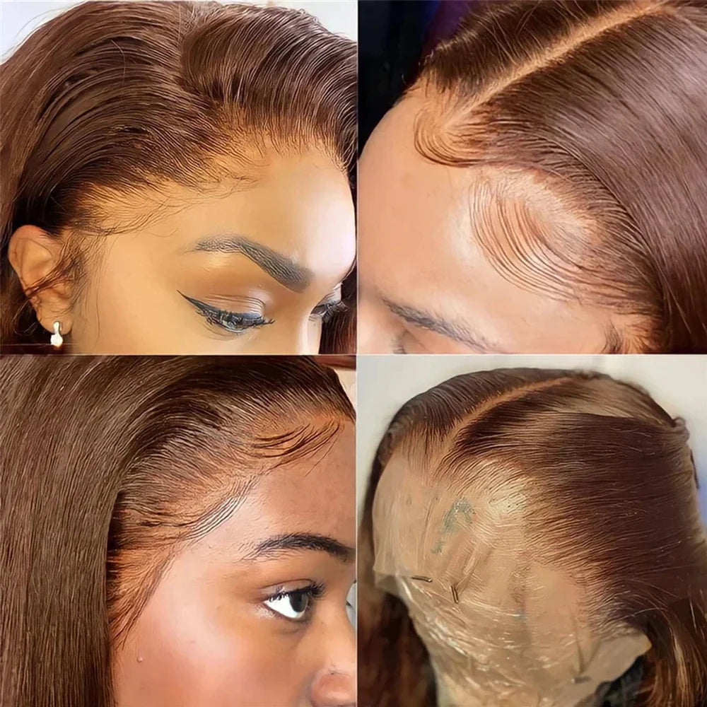 Bone Straight Synthetic Lace Front Wigs