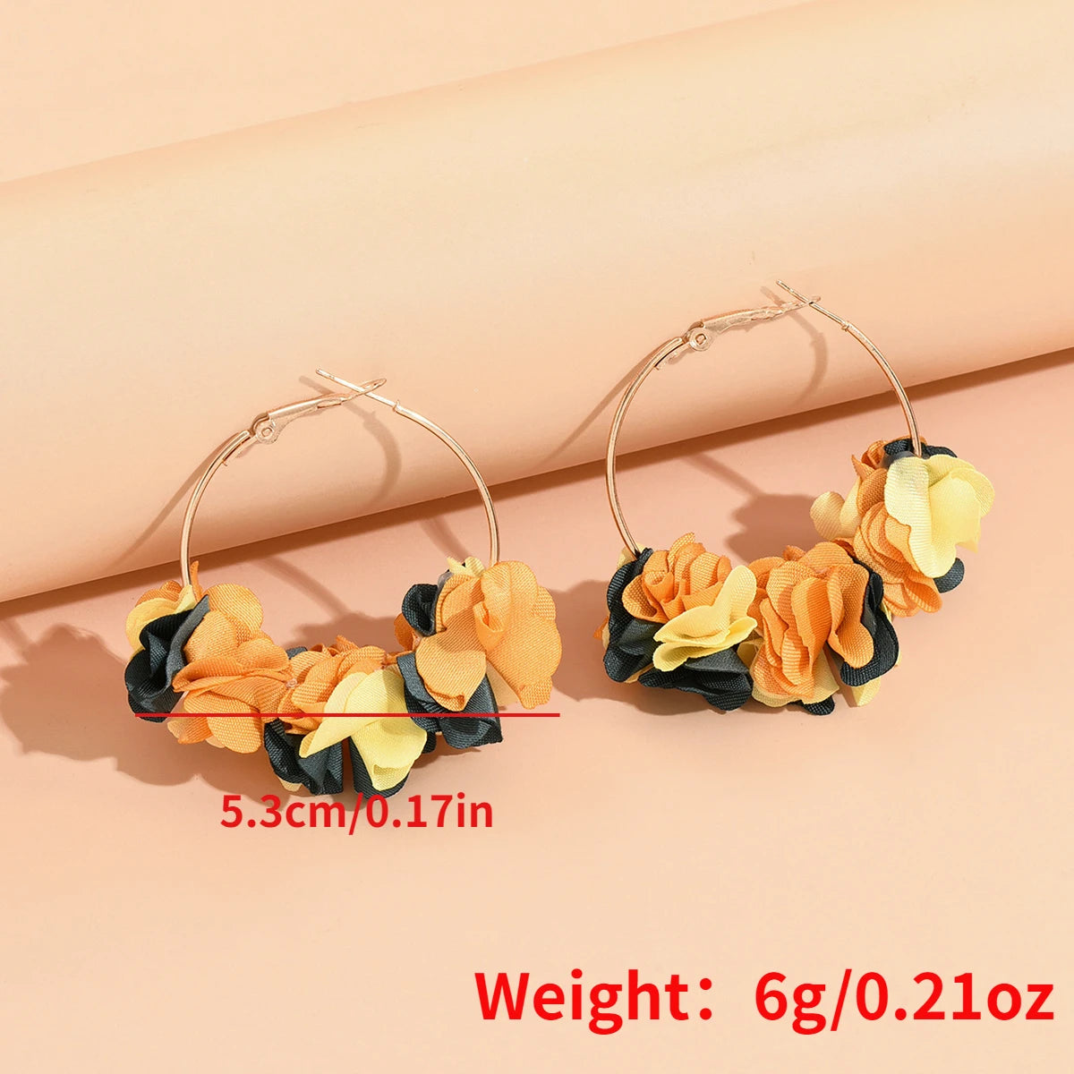 Bohemia Fashion Fabric Flower Earring