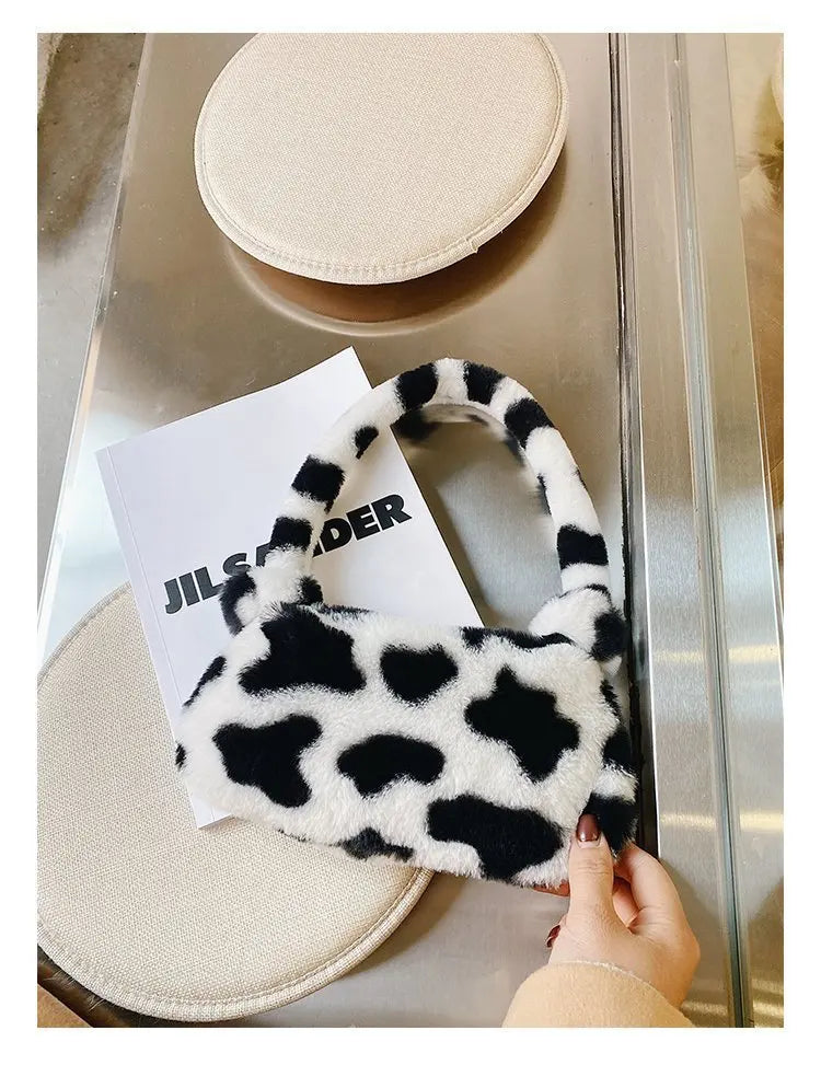 Cow Print Mini Shoulder Bags