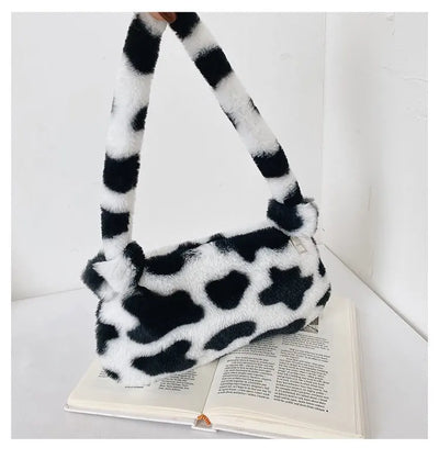 Cow Print Mini Shoulder Bags