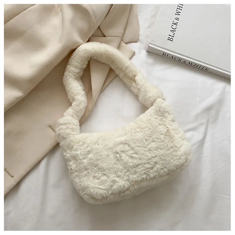 Plush Shoulder Bags