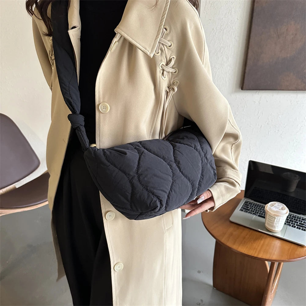 New Female Puffer Shoulder Bag